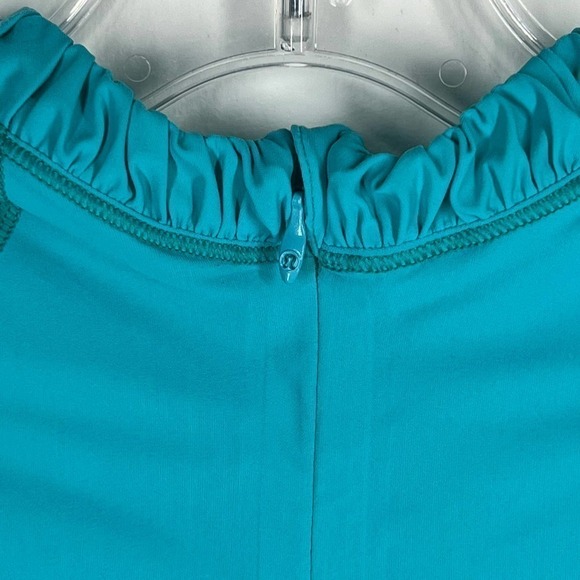 Lululemon UPF50 Lightweight Run Surf Hoodie Long Sleeve Slim 4 Turquoise - Picture 10 of 14